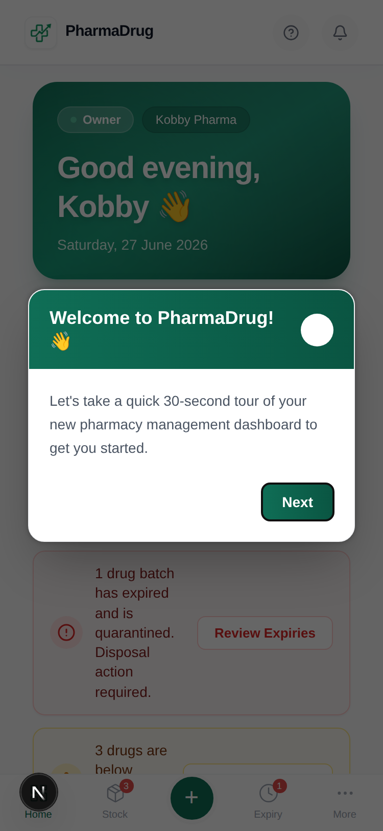 Dashboard Mockup